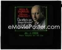 1b0232 CECIL B. DEMILLE advertising glass slide 1920s are always directed to meet your approval!
