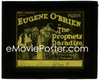 1b0249 PROPHET'S PARADISE glass slide 1922 Eugene O'Brien & Sigrid Holmquist held at gunpoint!