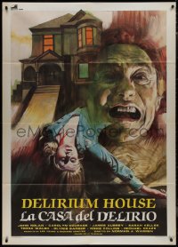 1b0860 TERROR Italian 1p 1985 different art of dead woman & screaming man by Delirium House!