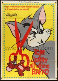 1b0865 TOM E JERRY ALL'ULTIMO BAFFO Italian 1p 1963 MGM cartoon, great violent cat & mouse image!!