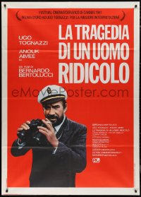 1b0866 TRAGEDY OF A RIDICULOUS MAN Italian 1p 1981 great close up of Ugo Tognazzi with binoculars!