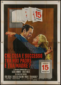 1b0883 AVANTI Italian 2p 1973 Billy Wilder, different Nistri art of Jack Lemmon & Juliet Mills!