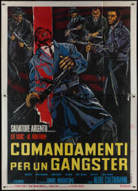 1b0901 COMANDAMENTI PER UN GANGSTER Italian 2p 1968 cool crime artwork by Tino Avelli!