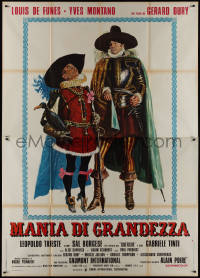 1b0907 DELUSIONS OF GRANDEUR Italian 2p 1971 Yves Montand, Louis de Funes, Mario de Berardinis art!