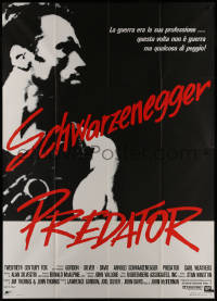 1b0951 PREDATOR Italian 2p 1987 Arnold Schwarzenegger sci-fi, like nothing on Earth!