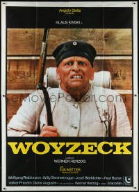 1b0977 WOYZECK Italian 2p 1979 Werner Herzog directed, close up of crazed Klaus Kinski, very rare!