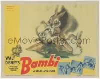 1b1931 BAMBI LC 1942 Walt Disney cartoon deer classic, great image with Thumper the rabbit!