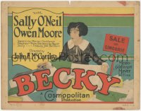 1b1767 BECKY TC 1927 mouthy salesgirl Sally O'Neil gets fired & gets with a jewel thief, ultra rare!