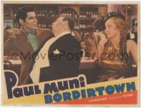 1b1936 BORDERTOWN LC 1935 Bette Davis watches passed out Eugene Pallette held by Paul Muni, rare!