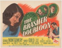 1b1774 BRASHER DOUBLOON TC 1947 George Montgomery & Nancy Guild, noir written by Raymond Chandler!