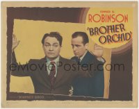 1b1939 BROTHER ORCHID LC 1940 best c/u of Humphrey Bogart holding gun at Edward G Robinson's back!