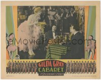 1b1940 CABARET LC 1927 Gilda Gray on stage learns down to flirt with Tom Moore, girls in border!