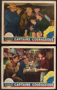 1b2169 CAPTAINS COURAGEOUS 2 LCs 1937 Spencer Tracy, Freddie Bartholomew, classic!