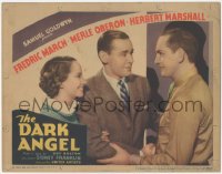 1b1784 DARK ANGEL TC 1935 Herbert Marshall between Fredric March & pretty Merle Oberon, very rare!