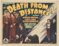 1b1787 DEATH FROM A DISTANCE TC 1935 Russell Hopton & Lola Lane investigate astronomer murder, rare!