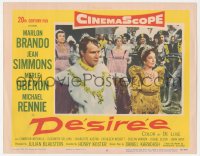 1b1949 DESIREE LC #8 1954 Marlon Brando as Napoleon with pretty Merle Oberon as Josephine!