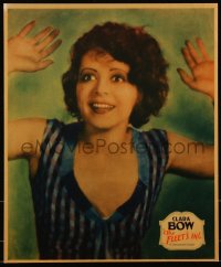 1b0043 FLEET'S IN jumbo LC 1928 great close up of sexy redheaded Clara Bow with her arms raised!