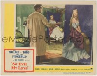 1b2056 SO EVIL MY LOVE LC #4 1948 great image of artist Ray Milland painting pretty Ann Todd!
