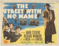 1b1889 STREET WITH NO NAME TC 1948 Richard Widmark, Mark Stevens, Barbara Lawrence, film noir!