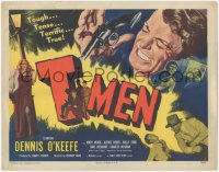 1b1893 T-MEN TC 1948 Anthony Mann film noir, goverment stops counterfeiting ring, Dennis O'Keefe!