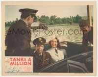 1b2061 TANKS A MILLION LC 1941 William Tracy & pretty Elyse Knox both in uniform sitting in car!
