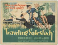 1b1904 TRAVELING SALESLADY TC 1935 art of gold diggers Joan Blondell & Glenda Farrell, very rare!