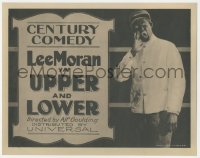 1b1907 UPPER & LOWER TC 1922 close up of Lee Moran in blackface as Pullman porter, ultra rare!