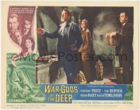 1b2072 WAR-GODS OF THE DEEP LC #8 1965 Tab Hunter & David Tomlinson stare at Vincent Price!