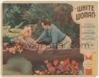 1b2079 WHITE WOMAN LC 1933 c/u of Kent Taylor finding sexiest Carole Lombard in canoe irresistible!