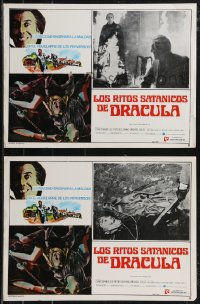 1b0125 SATANIC RITES OF DRACULA 5 Mexican LCs R1980s great images of Christopher Lee as Dracula!