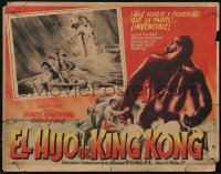 1b0167 SON OF KONG Mexican LC R1950s Ernest B. Schoedsack, cool border art + special FX image!
