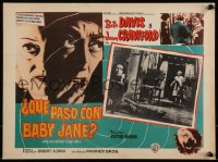 1b0175 WHAT EVER HAPPENED TO BABY JANE? Mexican LC 1963 Joan Crawford hides from Bette Davis, Aldrich