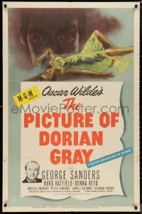 1b1339 PICTURE OF DORIAN GRAY 1sh 1945 George Sanders, Hurd Hatfield, Donna Reed