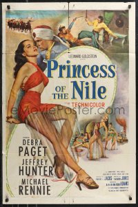 1b1345 PRINCESS OF THE NILE 1sh 1954 sexy Debra Paget is temptress of the ages, Jeffrey Hunter!