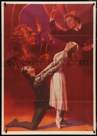 1b0114 ROMEO & JULIET export Russian 33x47 1955 Russian version of Shakespeare classic tragedy, red!