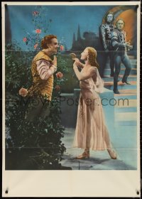 1b0115 ROMEO & JULIET export Russian 33x47 1955 Russian version of Shakespeare classic, roses style!