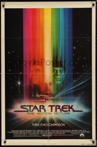 1b1393 STAR TREK advance 1sh 1979 cool art of Shatner, Nimoy, Khambatta and Enterprise by Bob Peak!