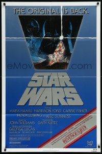 1b1396 STAR WARS NSS style 1sh R1982 A New Hope, Lucas classic sci-fi epic, art by Jung!