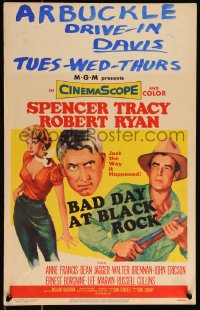 1b1463 BAD DAY AT BLACK ROCK WC 1955 Spencer Tracy tries to find out just what did happen to Kamoko