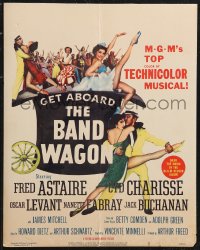 1b1465 BAND WAGON WC 1953 Fred Astaire & sexy Cyd Charisse dancing + cast montage in huge top hat!