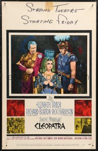 1b1498 CLEOPATRA WC 1963 Elizabeth Taylor, Richard Burton, Rex Harrison, Howard Terpning art!