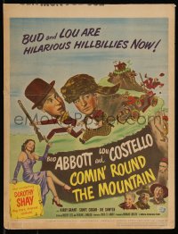 1b1502 COMIN' ROUND THE MOUNTAIN WC 1951 wacky hillbillies Bud Abbott & Lou Costello, Dorothy Shay!