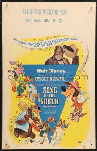 1b1701 SONG OF THE SOUTH WC R1956 Walt Disney, Uncle Remus, cartoon Br'er Rabbit & Br'er Bear!