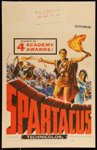 1b1703 SPARTACUS WC 1961 classic Stanley Kubrick & Kirk Douglas epic, cool gladiator artwork!