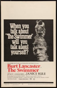 1b1713 SWIMMER WC 1968 Burt Lancaster, directed by Frank Perry, will you talk about yourself?