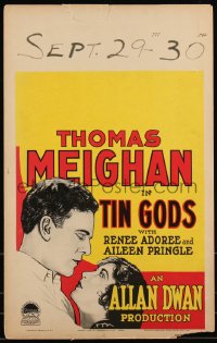 1b1724 TIN GODS WC 1926 romantic close up art of Thomas Meighan & Renee Adoree, ultra rare!