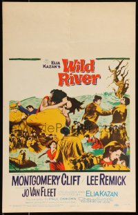 1b1752 WILD RIVER WC 1960 directed by Elia Kazan, great montage of Montgomery Clift & Lee Remick!