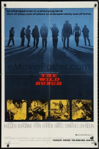 1b1443 WILD BUNCH 1sh 1969 Peckinpah cowboy classic starring William Holden & Ernest Borgnine