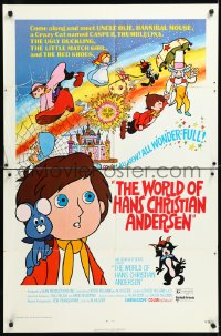1b1447 WORLD OF HANS CHRISTIAN ANDERSEN 1sh 1971 great children's cartoon artwork!
