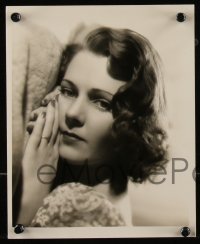 1b2498 RUBY KEELER 2 8x10 stills 1930s cool close-up and waist-high portraits of the star!